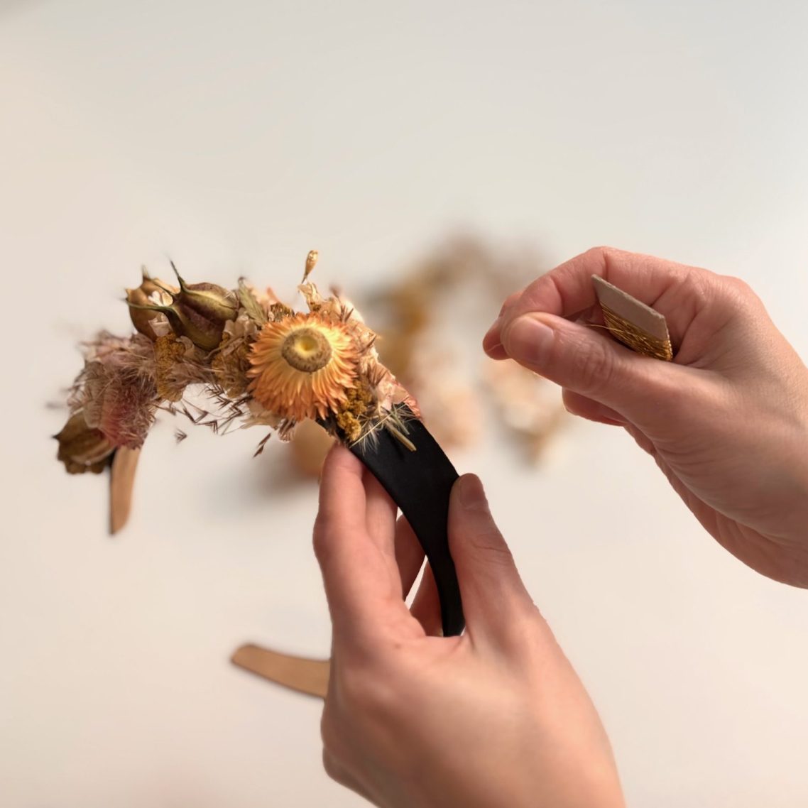 Weiße Mohnblume, Blumen Workshop, Kreativ Workshop, Blumen binden, München